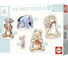 EDUCA Baby puzzle Medvídek Pú 5v1 (2-5 dílků) / 24 x 16 cm