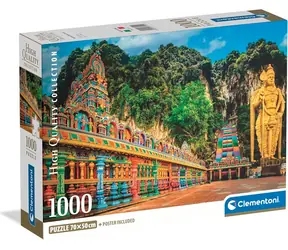 CLEMENTONI Puzzle Malované jeskyně Batu / 1000 dílků / od 14 let