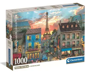 CLEMENTONI Puzzle Pařížská ulička / 1000 dílků / od 18 let