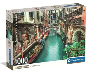 CLEMENTONI Puzzle Benátský kanál / 1000 dílků / od 18 let