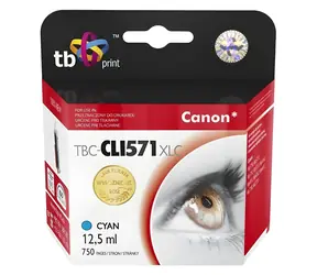 TB Kompatibilní cartridge CLI-571XL pro tiskárny Canon tyrkysová / Inkoustová náplň / 645 stran / 12,5 ml