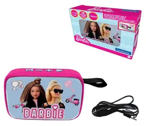 LEXIBOOK Bluetooth reproduktor Barbie s látkovým povrchem / TWS párování / Slot na paměťovou kartu