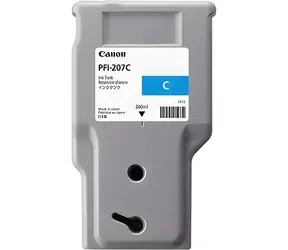 Canon PFI-207C azurová / Inkoustová cartridge / Originální / 300 ml / iPF680, iPF685, iPF780, iPF785