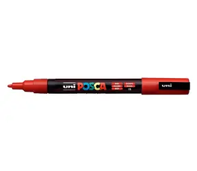 POSCA PC-3M červená / Popisovač / Jemný hrot / 0,9-1,3 mm