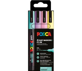 POSCA PC-3M / Popisovač / sada 4 ks / pastelové barvy