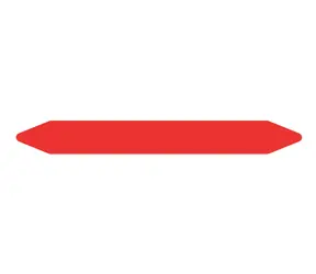 Brother Role štítků na značení potrubí červená / Role štítků / předřezané / 250x26 mm