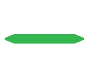 Brother Role štítků na značení potrubí zelená / Role štítků / předřezané / 250x26 mm