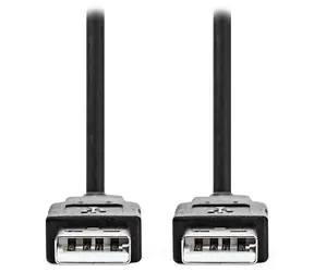 NEDIS / Kabel USB 2.0 / USB-A - USB-A / černý / bulk / 5 m