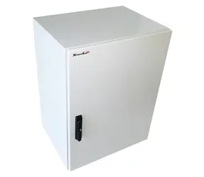 XtendLan Venkovní rozvaděč 17U se zámkem šedá / Rozvaděč / 19" / hloubka 450 mm / IP55 / 3-bodový zámek