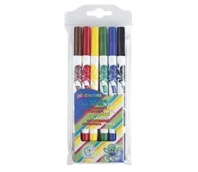 Easy Colours / Fixy / oboustranné / 6 barev / vypratelné