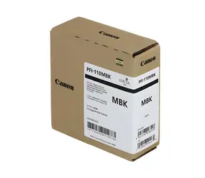 Canon PFI-110MBK matně černá / Inkoustová kazeta / pigmentový inkoust / 160 ml / imagePROGRAF TX-2000/3000/4000