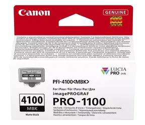 Canon PFI-4100MBK / Inkoustová cartridge / Matně černá / 80 ml / ImagePROGRAF PRO-1100