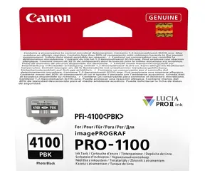Canon PFI-4100PBK / Inkoustová cartridge / Photo černá / 80 ml / ImagePROGRAF PRO-1100
