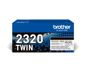 Brother TN-2320TWIN černá / Toner / Duopack 2 ks / výtěžnost 2× 2600 stran / DCP-L25xx, HL-L23xx, MFC-L27xx