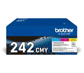 Brother TN-242CMY / Toner / sada CMY / výtěžnost 3× 1400 stran / DCP-9017CDW, HL-3142CW, HL-3152CDW