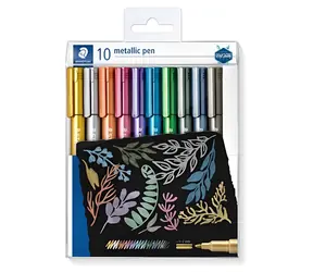 Staedtler Metallic / Popisovač / kulatý hrot / mix barev / 10 ks / 1-2 mm