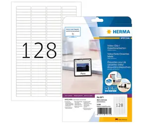 Herma Dia-Etikety A4 43,2x8,5 mm / Etikety / Papír matný / bílá / 3200 ks
