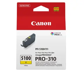 Canon PFI-5100Y žlutá / Cartridge / imagePROGRAF PRO-310 / 14,4 ml / Originální