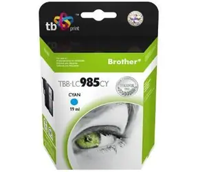 TB kompatibilní inkoustová kazeta Brother LC-985C azurová / Inkoustová kazeta / 1200 stran / 19 ml
