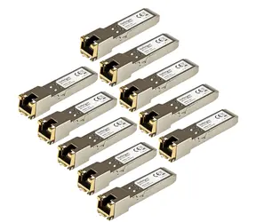 StarTech RJ-45 SFP modul, HP kompatibilní, 10 ks / SFP modul / 1000 Mbit/s / IEEE 802.3ab / stříbrná / hliník