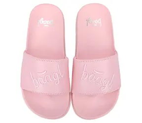 BAAGL Pantofle Logo Pink vel. 37 / Protiskluzová podrážka / Dětské i dospělé velikosti