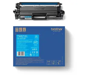 Brother TN-821XLC azurová / Toner / Originální / 9 000 stran / MFC-L9670CDN, HL-L9470CDN