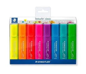 Staedtler Textsurfer Classic / Zvýrazňovač / 8 barev / Šíře stopy 1-5 mm / Etue