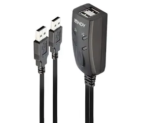 Lindy USB přepínač klávesnice a myši černá / KVM switch / 3x USB 2.0 / kabel 1,1 m