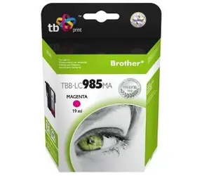 TB kompatibilní inkoustová kazeta Brother LC-985M purpurová / Inkoustová kazeta / 1200 stran / 19 ml