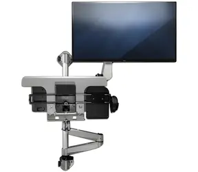 StarTech Sit-Stand nástěnný držák monitoru stříbrná / Držák monitoru / do 30" / VESA 100x100 / Nosnost 9 kg