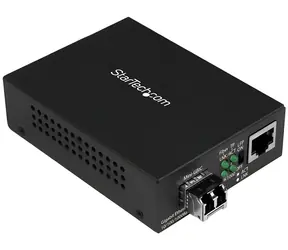 StarTech Gigabitový mediakonvertor SFP černá / Mediakonvertor / 1 Gbps / RJ-45 / IEEE 802.3z