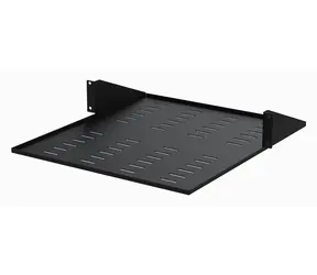 StarTech Police pro 2-sloupový rack 19" černá / Police / 2U / nosnost 34 kg
