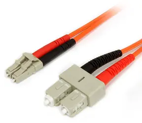 StarTech / Optický patch kabel LC-SC / 2 m / duplex / oranžová