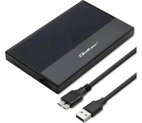 Qoltec pouzdro pro disk 2,5" černá / Externí box na disk / SATA / USB 3.0 / 5 Gbit/s / do 2TB