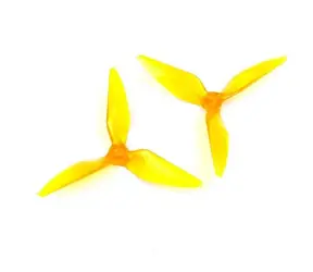 STABLECAM Vrtule 5,1x5 CW/CCW oranžová / Vrtule pro dron / 3-listá / průhledná / 10 párů