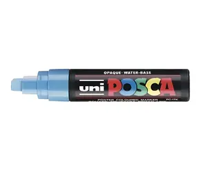 POSCA PC-17K světle modrá / Akrylový popisovač / hrot dláto / šířka stopy 15 mm