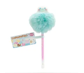 BLUESKY Kuličkové pero Cinnamoroll PomPom / Sanrio / chlupatý pompom / černá náplň