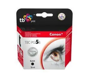 TB PGI-5B černá / Ink. kazeta / kompatibilní s Canon PIXMA / 100% nová / 26 ml / s čipem