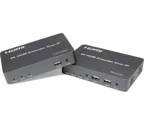 PremiumCord HDMI extender s USB / Extender / over IP / 150 m / bez zpoždění