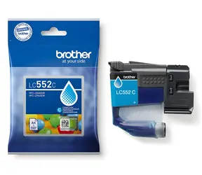 Brother LC-552C azurová / Inkoustová cartridge / 550 stran / pro MFC-J3660DW/MFC-J3960DW