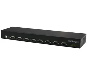 StarTech adaptér USB na sériový port RS232 černá / Adaptér / 8 portů / USB 2.0 / FTDI FT4232