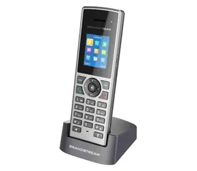 Grandstream DP722 stříbrná-černá / VoIP telefon DECT / 10 SIP účtů / 1,8" barevný displej