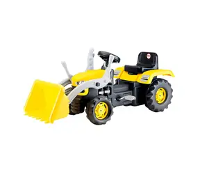 DOLU Šlapací traktor s rypadlem žlutý / Nosnost 50 kg / od 3 let / 113x53x45 cm