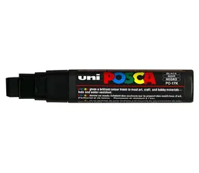POSCA PC-17K černá / Akrylový popisovač / Extra široký hrot 1,5 cm / Na vodní bázi