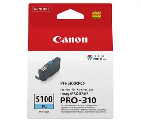 Canon PFI-5100PC foto azurová / Cartridge / imagePROGRAF PRO-310 / 14,4 ml / Originální