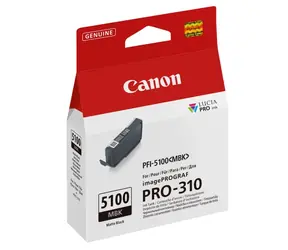 Canon PFI-5100MBK matná černá / Inkoustová náplň / originální / 14,4 ml / pro imagePROGRAF PRO-310