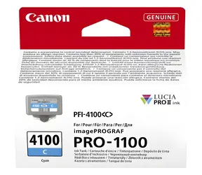 Canon PFI-4100C / Inkoustová cartridge / Azurová / 80 ml / ImagePROGRAF PRO-1100