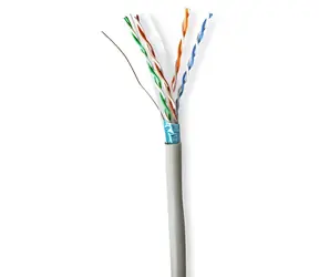 Nedis Síťový kabel CAT6 v roli šedá / Síťový kabel / F/UTP / Solid CCA / 305 m / PVC