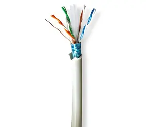 Nedis CAT6 šedá / Síťový kabel / F/UTP / Solid / 305 m / LSZH