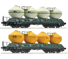 ROCO 6600236 Sada 2 ks silo vozů Uacs 451.1 ČSD / H0 (1:87) / délka 332 mm / od 14 let